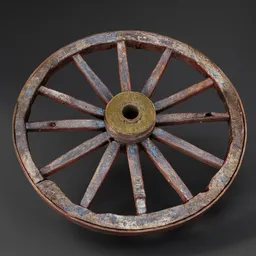 Wooden Wagon Wheel