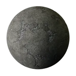 Dusty Pale Cracked Asphalt