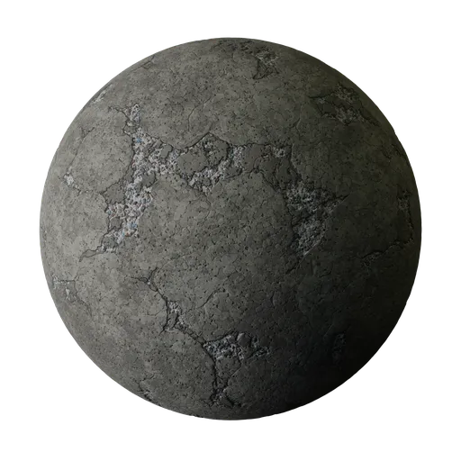 Dusty Pale Cracked Asphalt