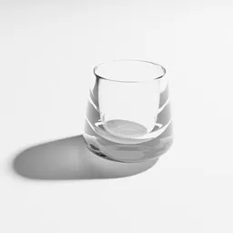 High-quality 3D-rendered modern wine glass for Blender, perfect for photorealistic bar scenes.