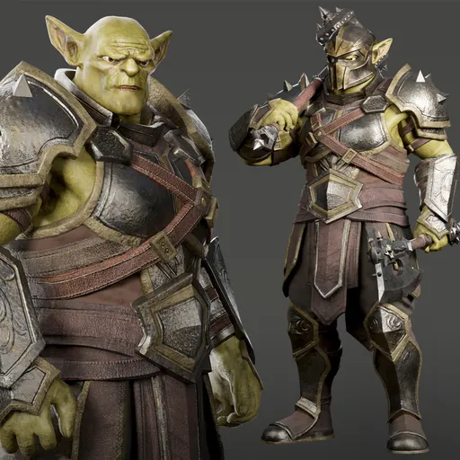 Goblin Warrior Game Ready