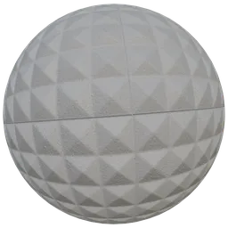 High-resolution PBR 3D material texture for acoustic foam paneling, ideal for Blender and other 3D apps.