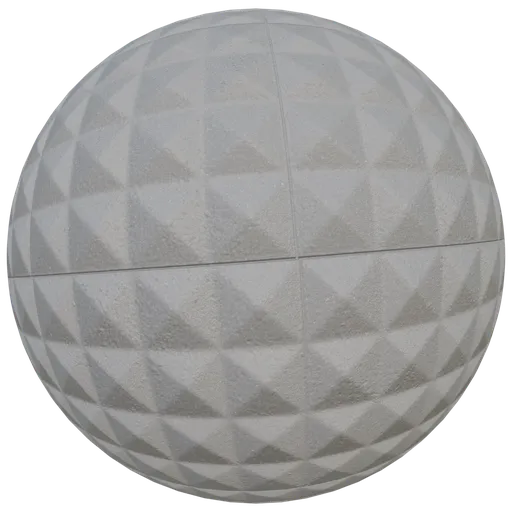 High-resolution PBR 3D material texture for acoustic foam paneling, ideal for Blender and other 3D apps.