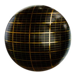 Gold grid pattern PBR material for 3D Blender, perfect for spaceship designs.