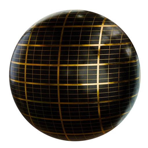 Gold grid pattern PBR material for 3D Blender, perfect for spaceship designs.