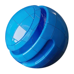 Blue Glossy Tiles