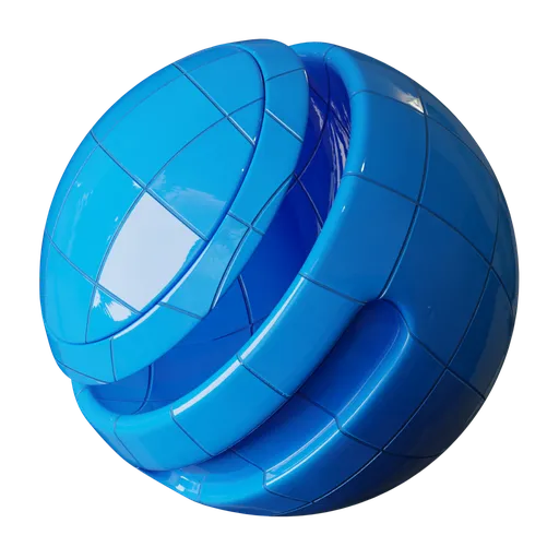 Blue Glossy Tiles