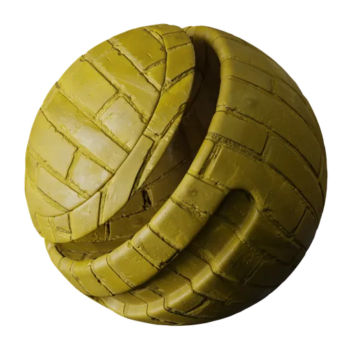 Yellow Painted Bricks
