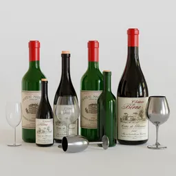 Wine bottle set