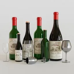 Wine bottle set