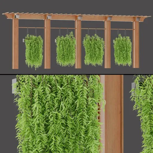 Realistic Vine Trellis Set