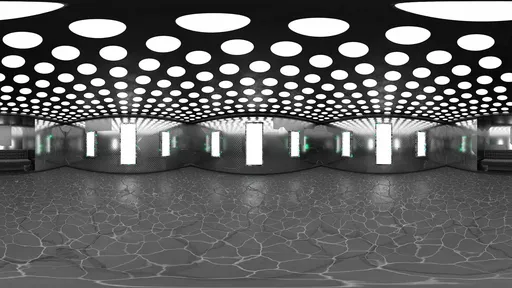 Futuristic Dotted Ceiling Hall HDRI