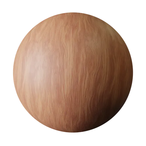 High-resolution PBR redwood material with natural grain for 3D modeling in Blender, ideal for furniture and interior design.