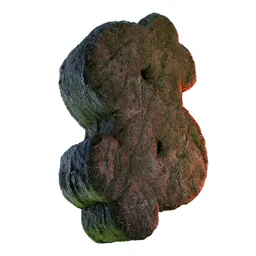 Dollar Symbol Sign Stone Carved