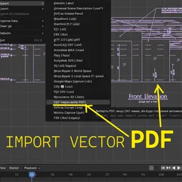 Import vector PDF