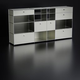 Office Furniture - white minimalistic shelf