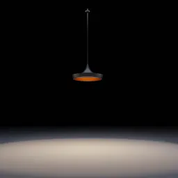 Highly detailed Blender 3D model of a modern ceiling lamp, showcasing realistic lighting and textures, suitable for interior rendering.