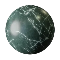 Cracked Green Marble