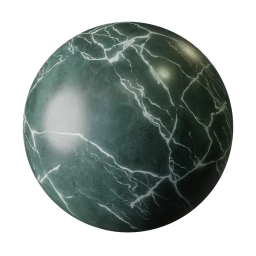 Cracked Green Marble