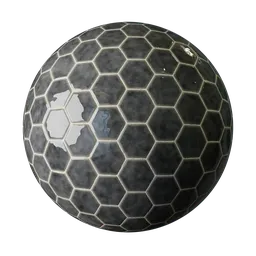 Hex Tile 100mm Charcoal