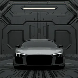 Sci fi car garage