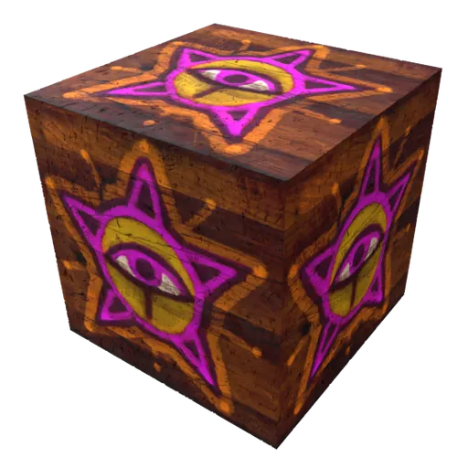 Detailed medieval wooden box 3D model with PBR texture for Blender, ideal for historical and gaming projects.