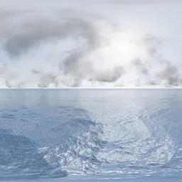 Soft Mist Ocean Horizon