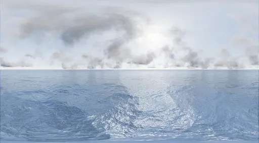 Soft Mist Ocean Horizon
