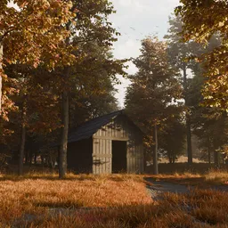 Autumn Forest Cabin