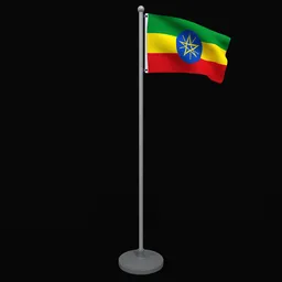 Animated Flag of Ethiopia