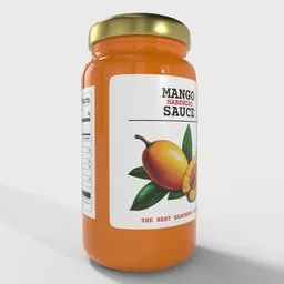 Mango Habanero Sauce Glass Jar