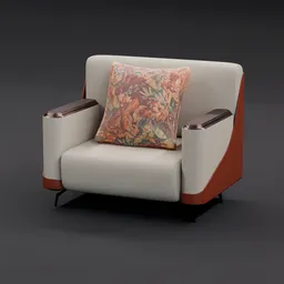 Elegant Cream Armchair
