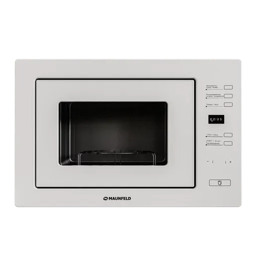 Detailed 3D rendering of a modern digital microwave for Blender 3D artists and kitchen design visualizations.