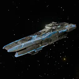 Scifi Space Ship Wrathborn