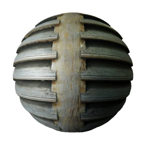 High-resolution 2K PBR wooden vent material for texturing in Blender 3D and other 3D applications.