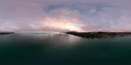Aerial Dramatic Sunrise Coast