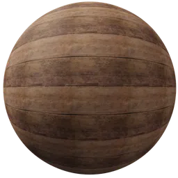 Detailed PBR wood planks texture for 3D modeling, suitable for Blender and other 3D applications.