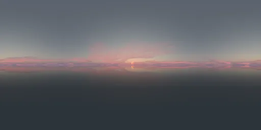 Cloudy Pink Sunrise  Water