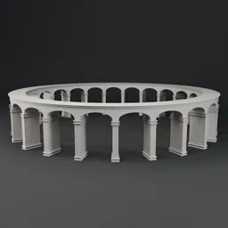 Marble Circular Colonnade