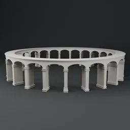 Marble Circular Colonnade