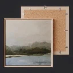 Painting Art River / Picture Realistic