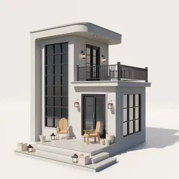 Modern Two-Story House Exterior