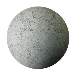 High-resolution PBR cracked concrete wall material for Blender 3D and other CG applications.