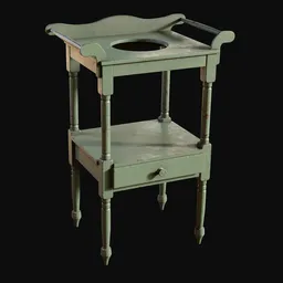 1800s Federal Style Washstand Painted