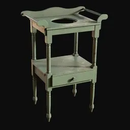 1800s Federal Style Washstand Painted
