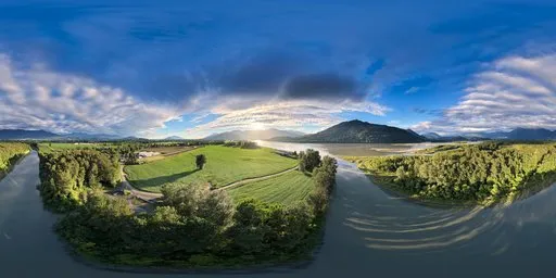 Dramatic Sunset Clouds Landscape