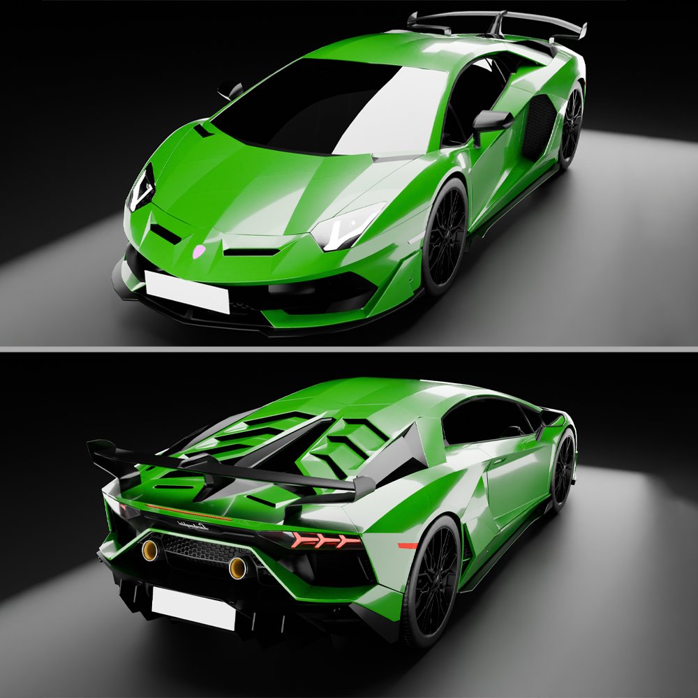 Lamborghini Aventador SVJ | Modern Cars models | BlenderKit