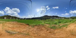 Red land during the day