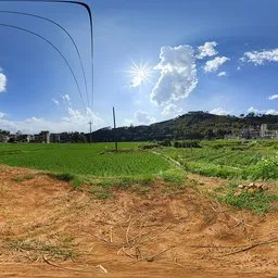 Red land during the day