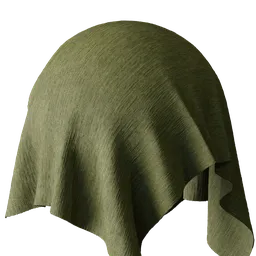 Olive Pleated Fabric